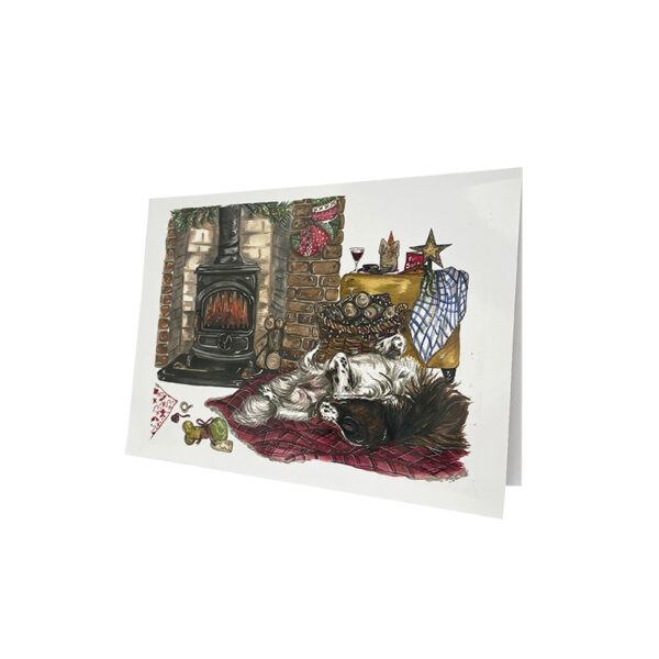 'Next to the fire' Christmas cards