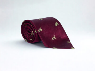 Maroon silk tie