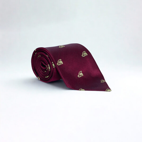 Maroon silk tie