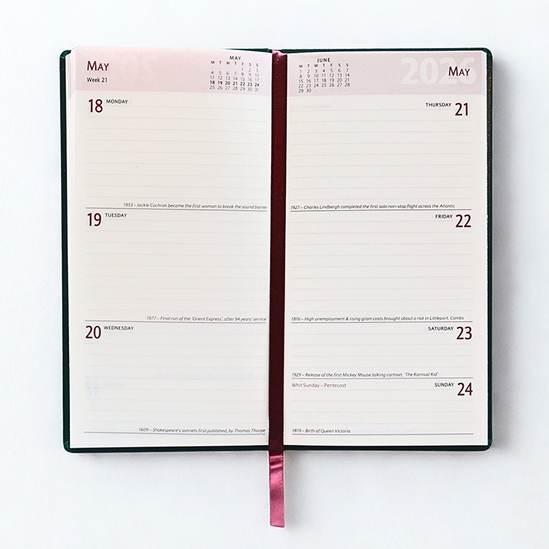 BASC pocket diary 2026 open